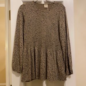 Matilda Jane Good Hart Peplum polka dot top